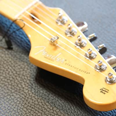 MINTY! 2014 Fender American Deluxe Stratocaster Plus Mystic 3-Color Sunburst w/ Personality Cards + COA OHSC image 11