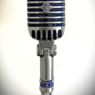 Vintage 1950's Shure 55S Dynamic Microphone, original, working, w/stand & cable image 3