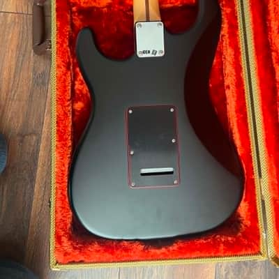 Fender Special Edition Noir Stratocaster HSS with Matching Headstock, Pau Ferro Fretboard 2017 - Satin Black - With Deluxe Tweed Case image 4