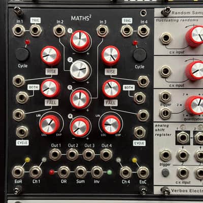 Make Noise Maths Module 2019 - Grayscale Matte Black Panel image 1