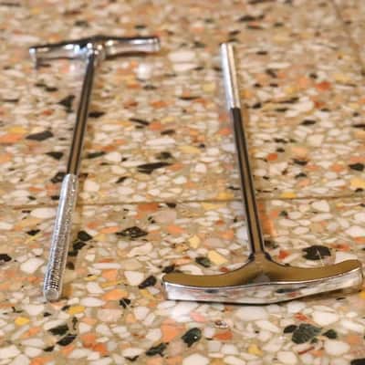 Ludwig 7-1/2" Chrome T Rods 2pk Vintage 1960 / 70's #2 image 5