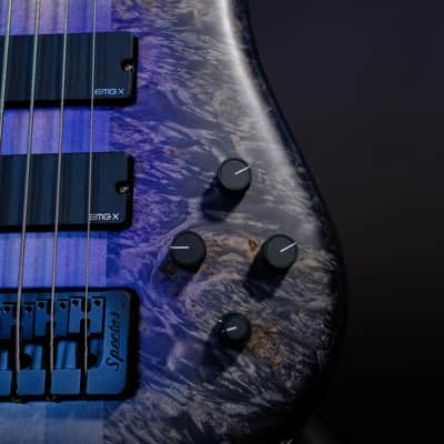 Spector (USA) NS-5 Neck-Thru 2024 - Purple Gray Burst image 3