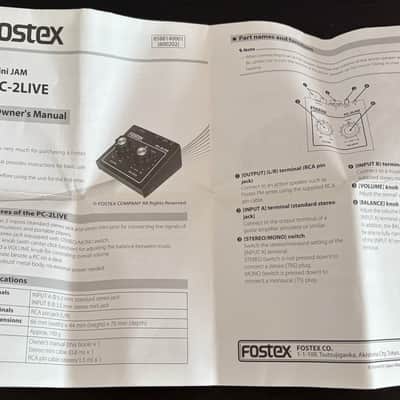 Fostex mini JAM PC-2LIVE image 11