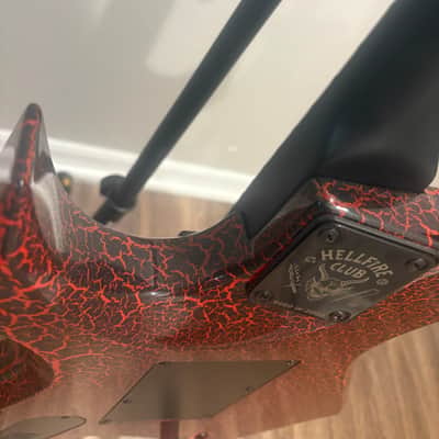 B.C. Rich Stranger Things “Eddie's” Inspired NJ Warlock 2022 - Red Crackle image 6