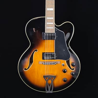 Ibanez Artcore AF75 - Vintage Sunburst w/ Hard Shell Case - USED image 1