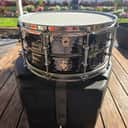 Ludwig LB417KT Hammered Black Beauty 6.5x14" 10-Lug Brass Snare Drum with Tube Lugs 1999 - Present - Black Nickel-Plated
