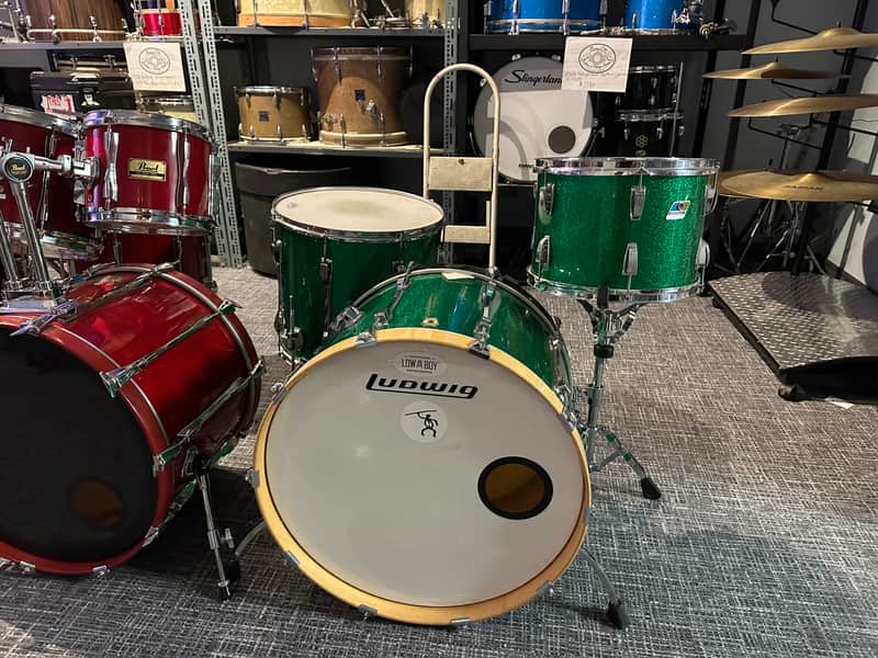 Ludwig Monroe/BlueOlive 1980s - Green Sparkle image 1