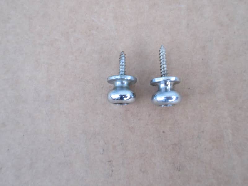 Vintage 1960s 1970s Teisco Mayfair Guitar Strap Buttons W Screws Univox Japan image 1