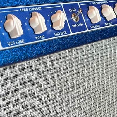 Tone King Imperial MKI 1x12 Combo Amp - 1990s Sparkle Blue Very Rare image 3
