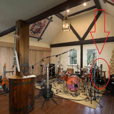 DAVE MUSTAINE's Artist Owned Dean Mako Florentine Acoustic Guitar NAMM, MEGADETH Endgame Album Recorded, Vevo Unplugged Concert Tour Played - Signed image 6