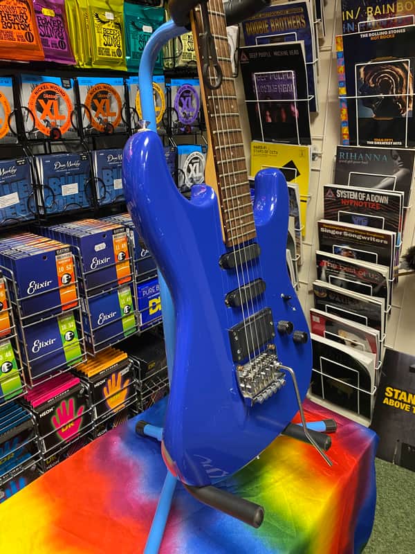 Aria Pro II SL-DX3 electric guitar in blue - Made in Japan image 1