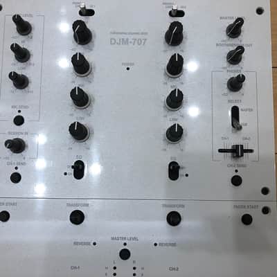 Pioneer DJM-707 WhitePearl / rotaryfader (Customization by DOKUKIRI) image 3
