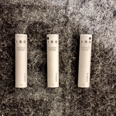 Set of 3 fully functional used M1255B Miniature Cardioid Condenser Microphones w 25ft RFI shielded mini XLR to XLR image 1