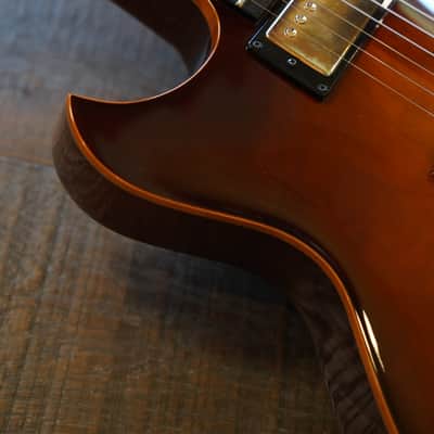 Lefty! 2018 Benedetto Benny Antique Burst Semi-Hollow Electric Guitar + OHSC image 8