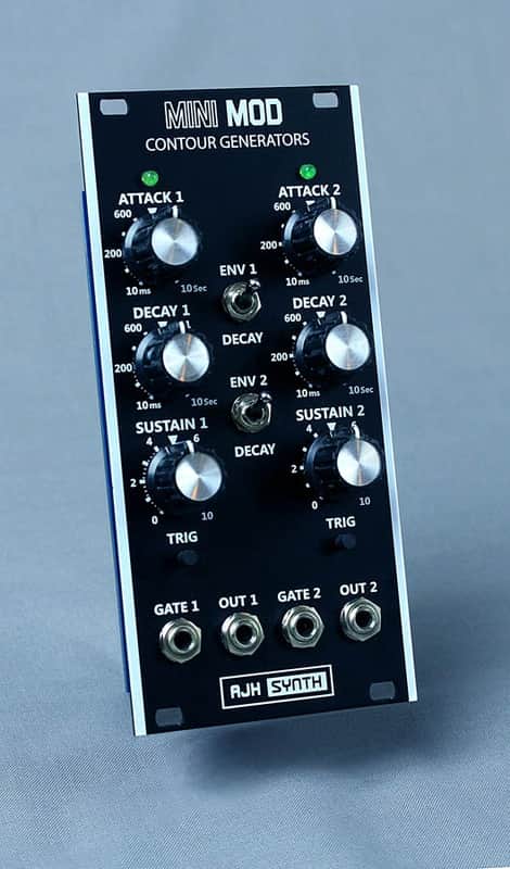 AJH Synth MiniMod Dual Contour Eurorack Module (Vintage Black) image 1