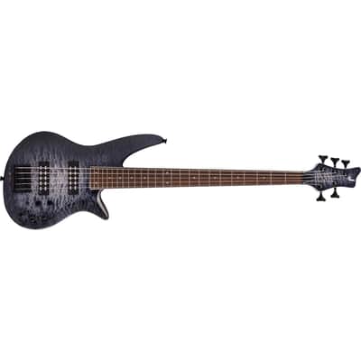 Jackson X Series Spectra Bass SBXQ V 5-String Electric Guitar, Laurel Fingerboard, Transparent Black Burst image 11