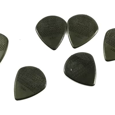 Dunlop Guitar Picks  6 pack  Nylon Max-Grip Jazz III  471P3C  Carbon image 1