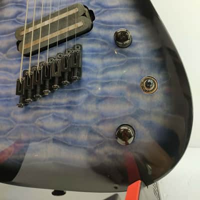 Jackson X Series SLATX7Q MS Soloist Archtop 2019 - Present - Transparent Blue Burst image 2