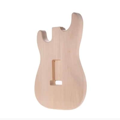Basswood Unfinished Strat Style Guitar Body image 5