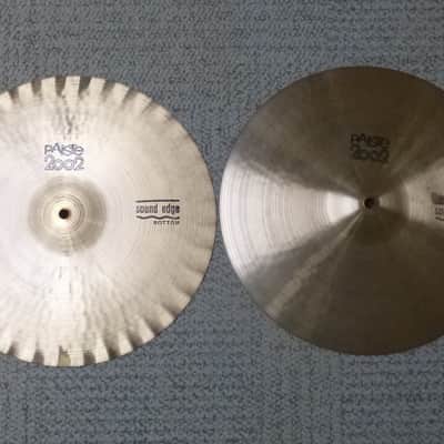 Paiste 14" 2002 "Black Label" Sound Edge Hi-Hat Cymbals (Pair) 1971 - 1980