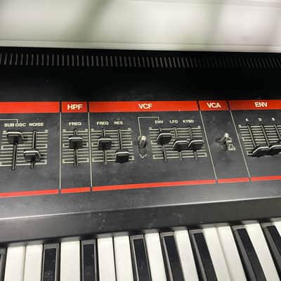 Roland Juno-6 61-Key Polyphonic Synthesizer 1982 - 1984 - Black image 4