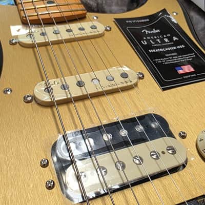 Fender American Ultra Stratocaster HSS BRAND NEW Texas Tea Metallic USA Humbucker Strat Electric Guitar image 6