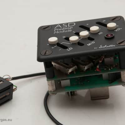Schaller ASD 4 Band Preamp with 747 Piezo Bridge Saddle Pickup image 5