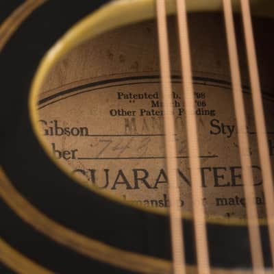 Gibson  Style H-1 Carved Top Mandola (1923), ser. #74352, original black hard shell case. image 15