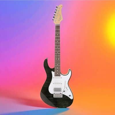 Cort G280 Select Flame Top, Trans Black image 3