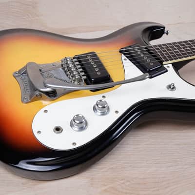 Mosrite The Ventures Model  '65 Reissue Guitar MIJ 1990s Sunburst Made in Japan Moseley Tremolo w/ OHSC image 4