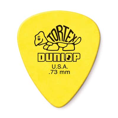 Dunlop Picks - Tortex Standard Yellow 0.73mm - Pack 12 image 1