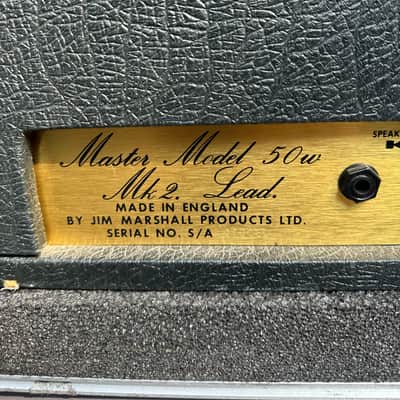 Marshall JMP 2204 Master Model Mk2 Lead 50-Watt Guitar Amp Head 1975 - 1981 - Black image 7