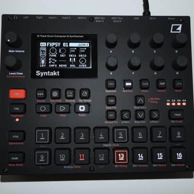 Elektron Syntakt 12 Track Drum Computer & Synthesizer 2022- Present - Black