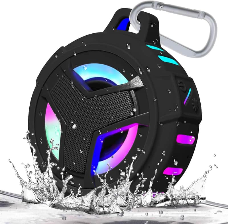 Waterproof Bluetooth Shower Speaker, Portable Wireless Speaker for Kayaking, Camping, Beach, Travel & Outdoor Use image 1