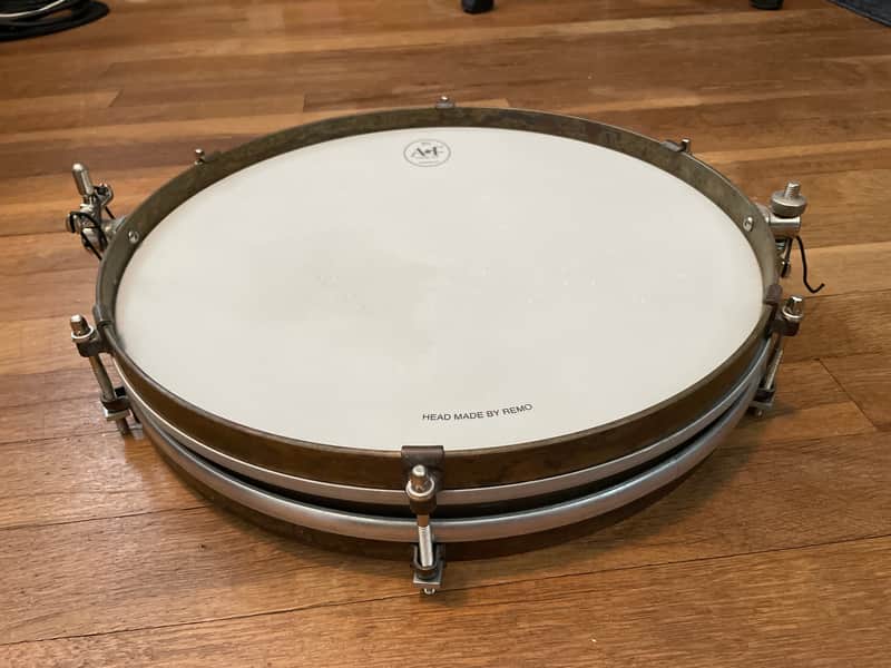 A&F Pancake Snare Drum 14x1.5” Raw Brass