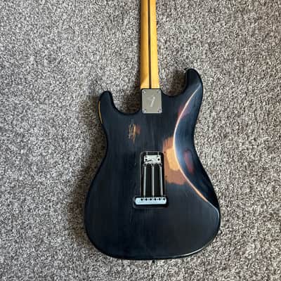 Squier Partscaster 2000s - Black refinish over sunburst image 4