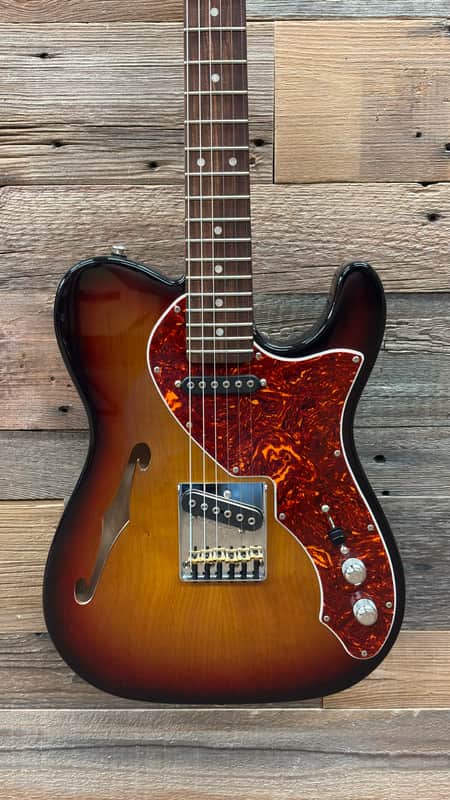 g&l asat classic tobacco sunburst Tribute Series Bluesboy Semi Hollow 3 Tone a Broadcaster from Leo was required to have its name changed G&L Tribute ASAT Classic Tobacco