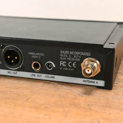Shure SLX4 Wireless Receiver - L4 Band: 638-662 MHz (NO POWER SUPPLY) CG01SE9 image 6