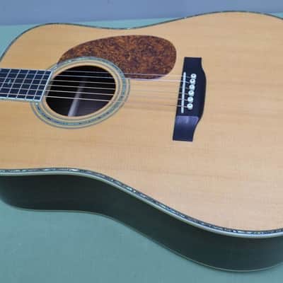 Recording King RD-227 All Solid Dreadnought Guitar with Abalone Torch Headstock & Abalone Purfling image 5