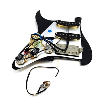 Carparelli Pre-Loaded HSS Strat Pickguard — CTS 500K Pots, CRL 5-Way, Vitamin Q Caps, HSS “Balanced Load” Mod image 9