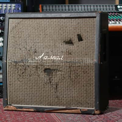 Marshall 1960A 4x12" Angled Guitar Speaker Cabinet 1964 - 1979 - with pre Rola Celestion greenbacks image 1
