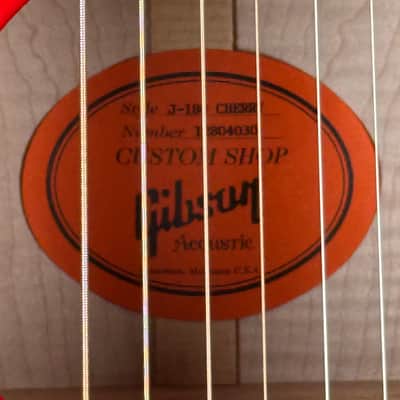 2014 Gibson Custom Shop J-180 Cherry image 5