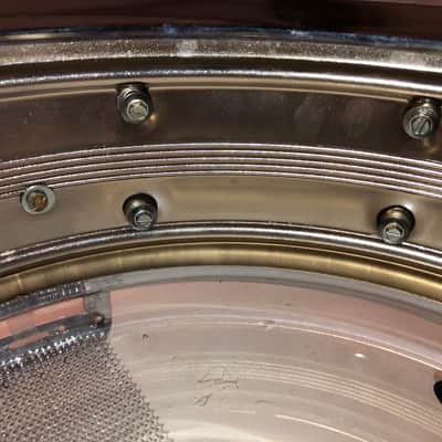Rogers "Big R" Dyna-Sonic 5x14" Brass Snare Drum 1975 - 1984 - Chrome image 10
