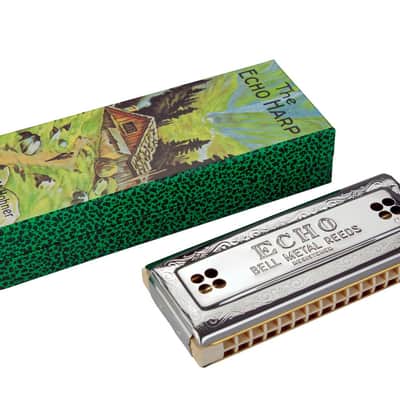 Hohner Hohner Echo 54 Harmonica (32 Hole Tremolo); Key Of C/G (54-C/G) image 2
