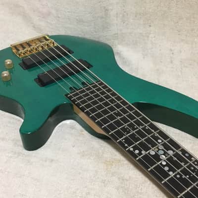 Yamaha RBX 6JM 6 String Bass Guitar John Myung Signature Turquoise Blue Green image 6