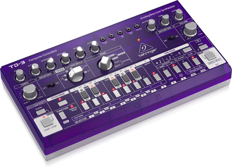 Behringer TD-3-GP Analog Bass Line Synthesizer - Purple image 1