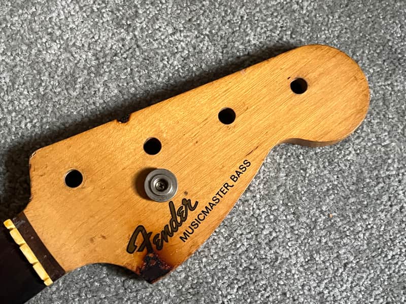 1974 Fender Musicmaster bass neck image 1