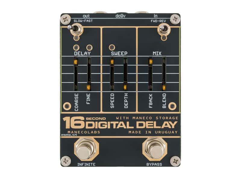 Maneco Labs Sixteen Seconds Delay Vintage Compact Pedal [DEMO] image 1