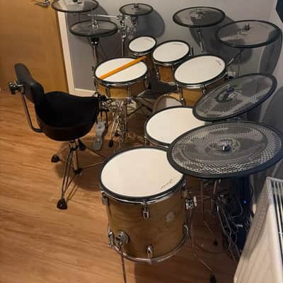 Jobeky Custom Electronic Drum Kit (eDrumin modules) Jobeky 2024 - Pippy Oak Veneer image 2