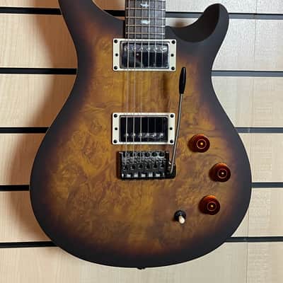 PRS SE Exotic DGT Poplar Burl David Grissom Signature Limited Edition McCarty Tobacco Burst Electric Guitar Gigbag Made in Indonesia image 2